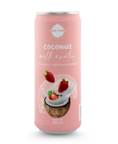 Przejdź do produktu Coco Planet Coconut milk&water drink Truskawka 320ml