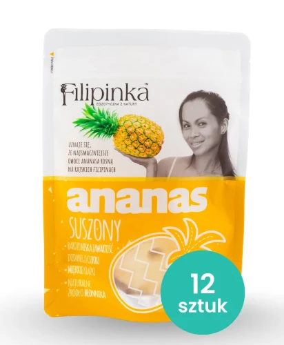 Przejdź do produktu Filipinka Ananas Suszony 12x150g