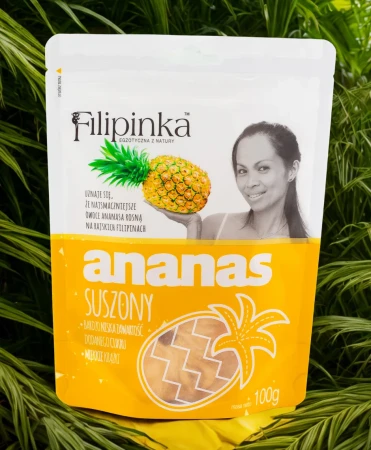 Filipinka Ananas Suszony 100g tlo.webp