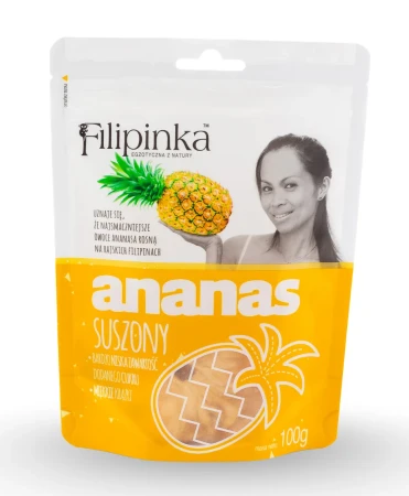 Filipinka Ananas Suszony 100g front.webp