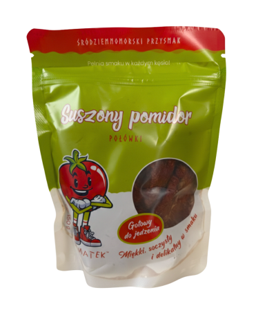 Tomatek Suszony pomidor połówki 150g.png
