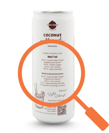 Coco Planet Coconut milk&amp;water drink Original 320ml (2).webp