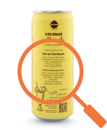 Coco Planet Coconut milk&amp;water drink Ananas 320ml.webp