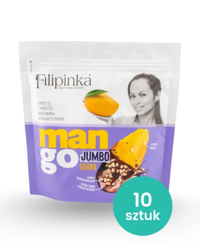 Przejdź do produktu Filipinka Mango Jumbo Suszone w polewie czekoladowej z migdałami 10x150g