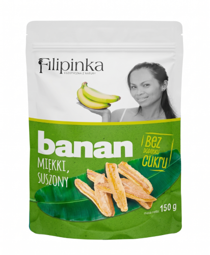 Przejdź do produktu Filipinka Banan Suszony bez cukru 150g