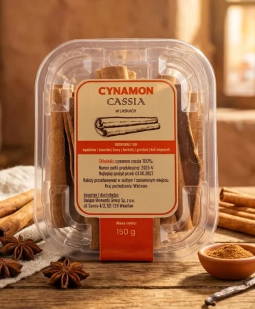 Smaki z daleka Cynamon Cassia w laskach 150g.webp