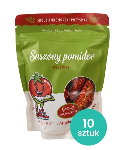 Przejdź do produktu Tomatek Suszony pomidor połówki 10x150g