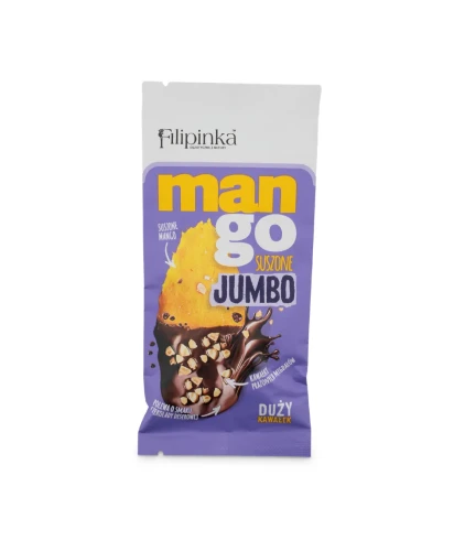 Przejdź do produktu Filipinka Mango Jumbo Suszone w polewie czekoladowej z migdałami 19g