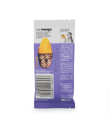 Filipinka Mango Jumbo Suszone w czekoladzie z migdałami 19g (1).webp