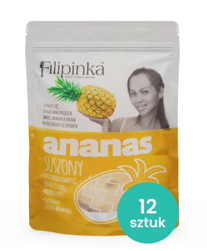 Przejdź do produktu Filipinka Ananas Suszony 12x150g