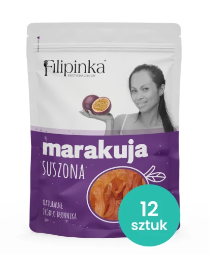 Przejdź do produktu Filipinka Marakuja Suszona 12x150g
