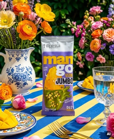 Filipinka Mango Jumbo Suszone w polewie matcha z migdałami 19g (3).webp