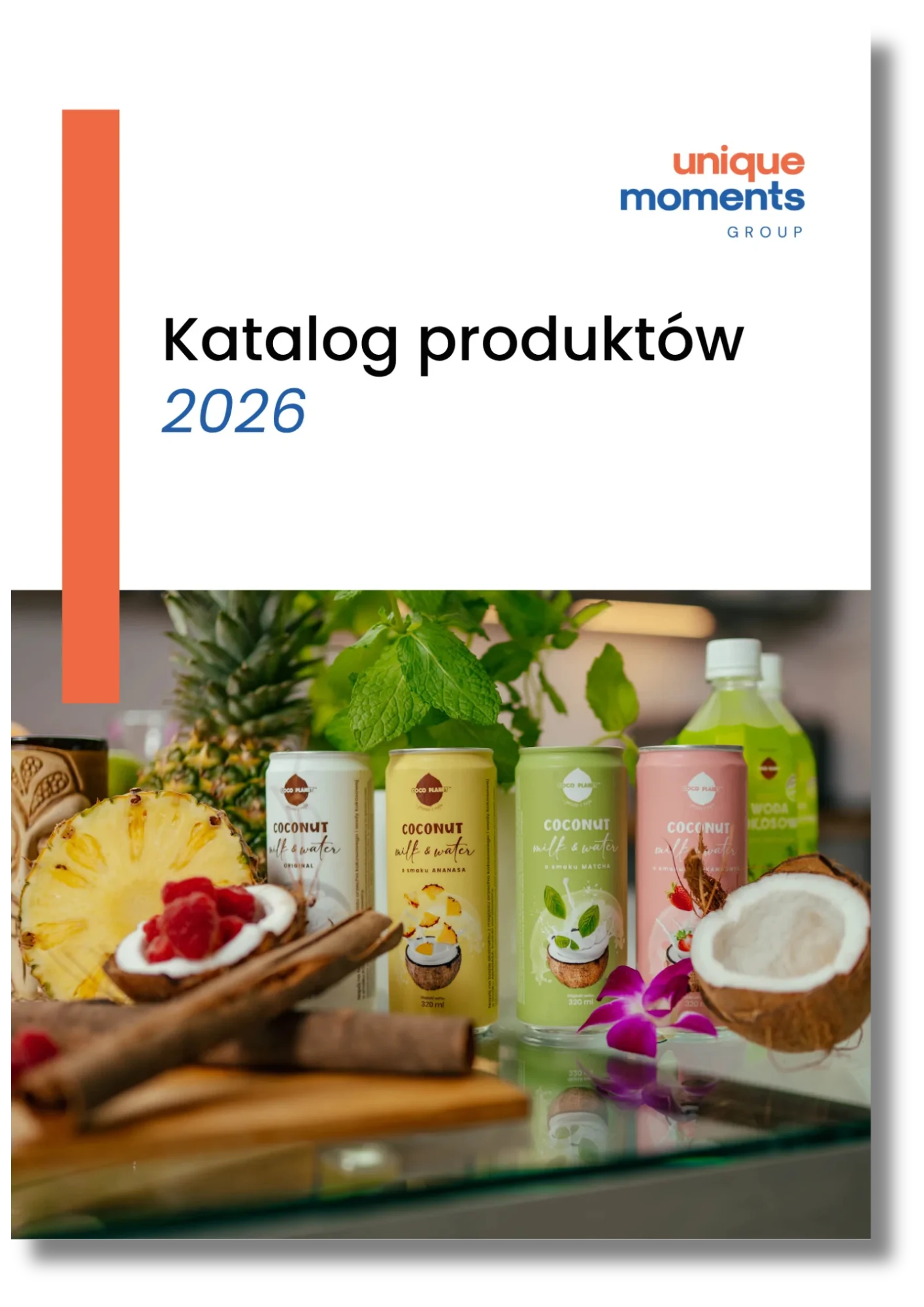 strona okładkowa - katalog produktów Unique Moments Group