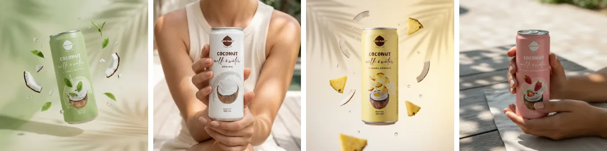 Coco Planet Coconut Milk & Water – Mix 4 smaków